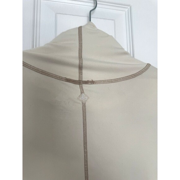 Prana Women’s Active Top Long Sleeves Medium Ivory Tan Women’s - Picture 5 of 7